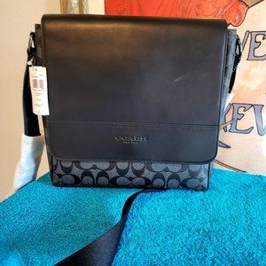 Coach Houston Messenger/Map bag! Smaller for laptops!